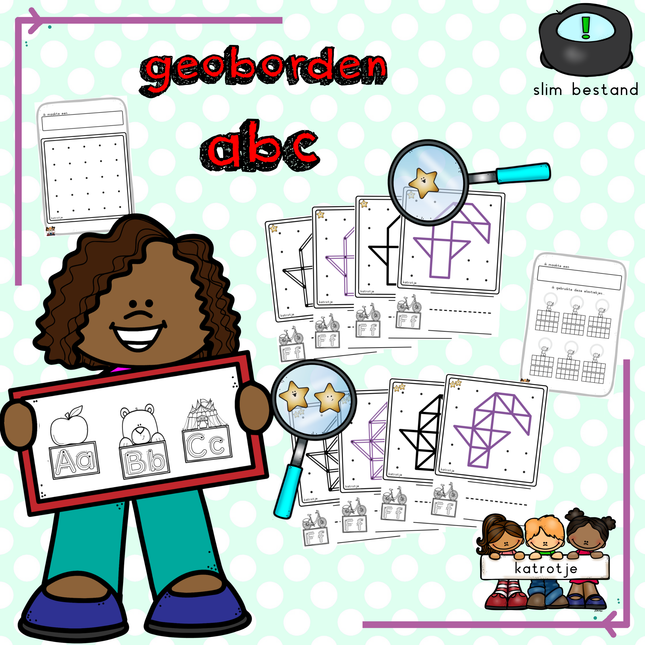 geoborden abc kaarten (leesletters)