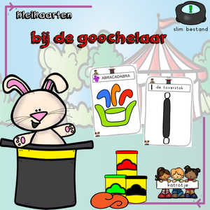 kleikaarten bij de goochelaar