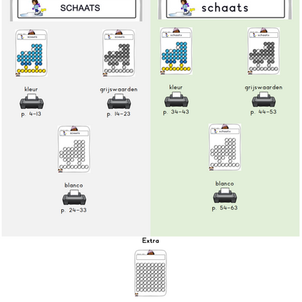 opdrachtkaarten met pompons: de winter
