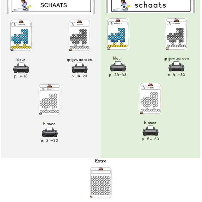 opdrachtkaarten met pompons: de winter