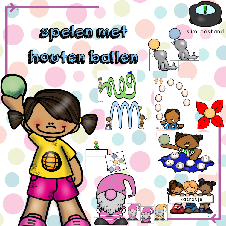 spelen met houten ballen