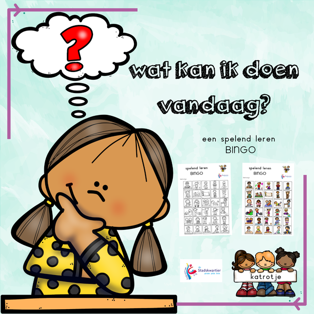 wat gaan we doen vandaag? (spelend leren BINGO)