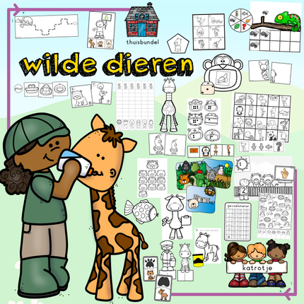 wilde dieren voor thuisonderwijs