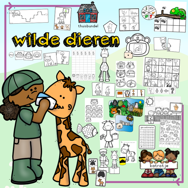 wilde dieren voor thuisonderwijs