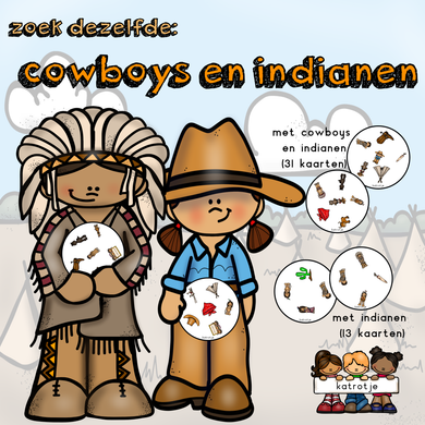 zoek dezelfde: cowboys en indianen